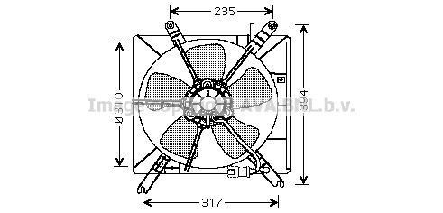 AVA QUALITY COOLING Вентилятор, охлаждение двигателя HD7503